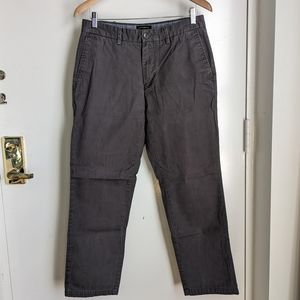 Banana Republic Factory Gray Emerson 100% Cotton Chinos Pants 32 x 30